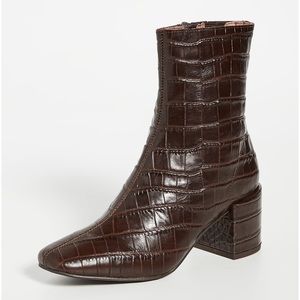 Brand New Brown Jeffrey Campbell Godard NB Booties